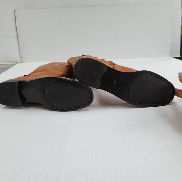 1 Day Sale Ralph Lauren Berna Bo CSL Polo Tan Vachetta Leather Tall Riding Boots - Picture 10 of 16